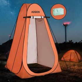 Privacy Shower Tent,Pop Up Changing Tent,Camp Bathroom Changing Dressing Room (Color: Orange)