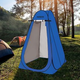 Privacy Shower Tent,Pop Up Changing Tent,Camp Bathroom Changing Dressing Room (Color: Blue)